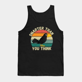 smarter than you think funny crow Tank Top